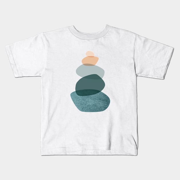 Balancing Stones Kids T-Shirt by UrbanEpiphany